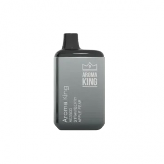 0mg Aroma King AK5500 Metallic Disposable Vape Device 5500 Puffs - Flavour: Strawberry Apple Pear