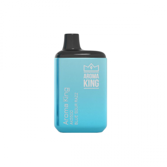 0mg Aroma King AK5500 Metallic Disposable Vape Device 5500 Puffs - Flavour: Blue Sour Razz