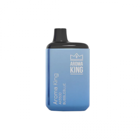 0mg Aroma King AK5500 Metallic Disposable Vape Device 5500 Puffs - Flavour: Bubble Blue