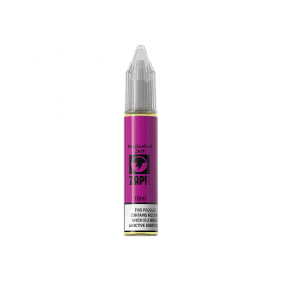 10mg Zap! Juice 10ml Nic Salts (50VG/50PG) - Flavour: Passionfruit Zest