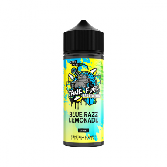 Tank Fuel Bar Edition 100ml Shortfill 0mg (70VG/30PG) - Flavour: Blue Razz Lemonade