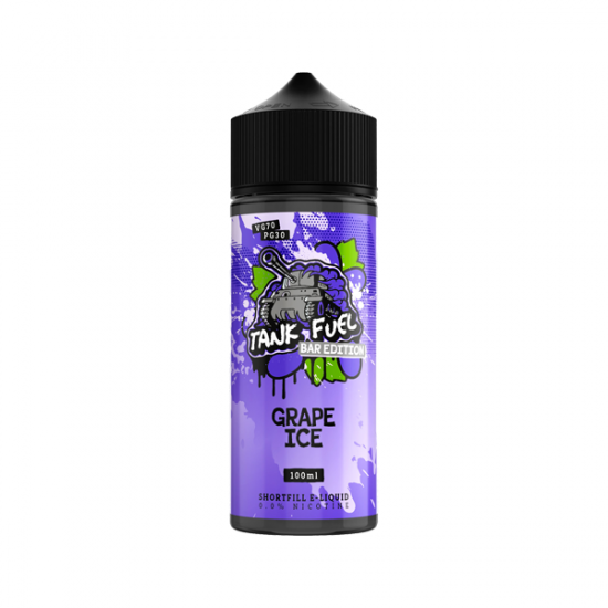 Tank Fuel Bar Edition 100ml Shortfill 0mg (70VG/30PG) - Flavour: Grape Ice