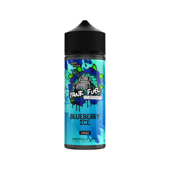 Tank Fuel Bar Edition 100ml Shortfill 0mg (70VG/30PG) - Flavour: Blueberry Ice