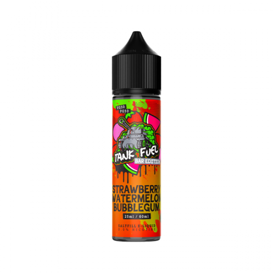 Tank Fuel Bar Edition 60ml Saltfill 0mg (50VG/50PG) - Flavour: Strawberry Watermelon Bubblegum