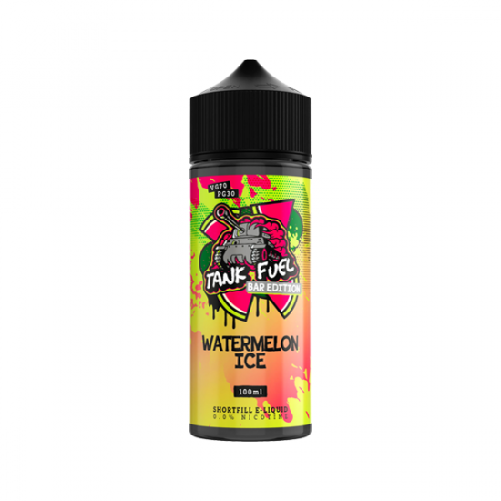 Tank Fuel Bar Edition 100ml Shortfill 0mg (70VG/30PG) - Flavour: Watermelon Ice