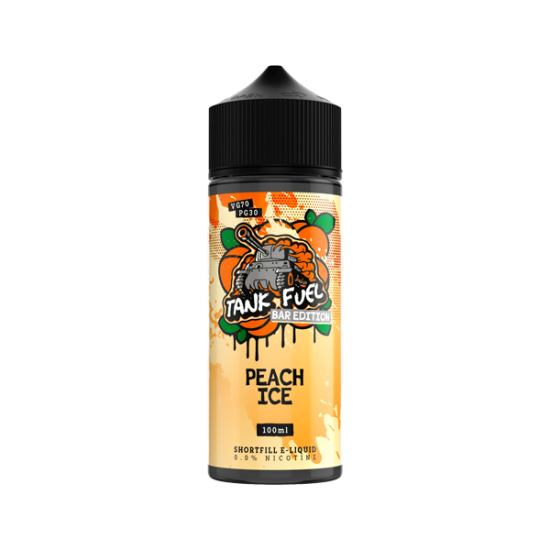 Tank Fuel Bar Edition 100ml Shortfill 0mg (70VG/30PG) - Flavour: Peach Ice