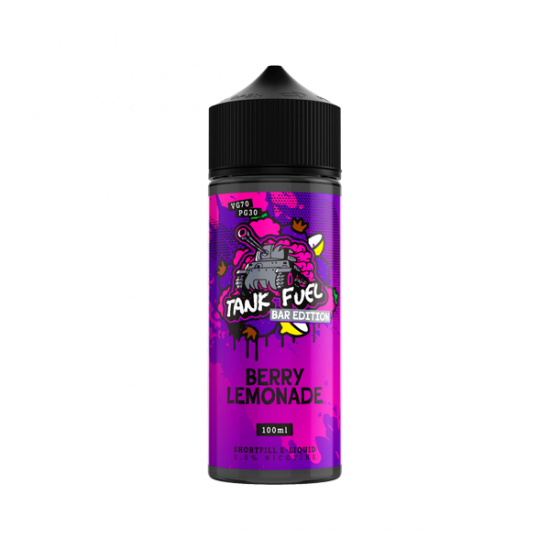 Tank Fuel Bar Edition 100ml Shortfill 0mg (70VG/30PG) - Flavour: Berry Lemonade