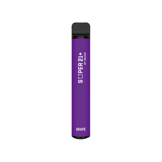 20mg Super21+ By Yecoo Disposable Vape Device 600 Puffs - Flavour: Grape