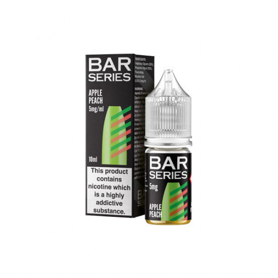 5mg Bar Series Nic Salts 10ml (50VG/50PG) - Flavour: Apple Peach