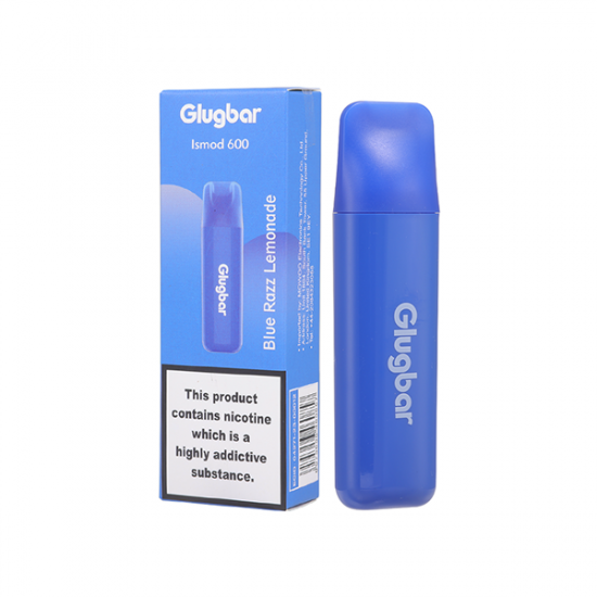 20mg Glugbar Ismod600 Disposable Vape Device 600 Puffs - Flavour: Blue Razz Lemonade