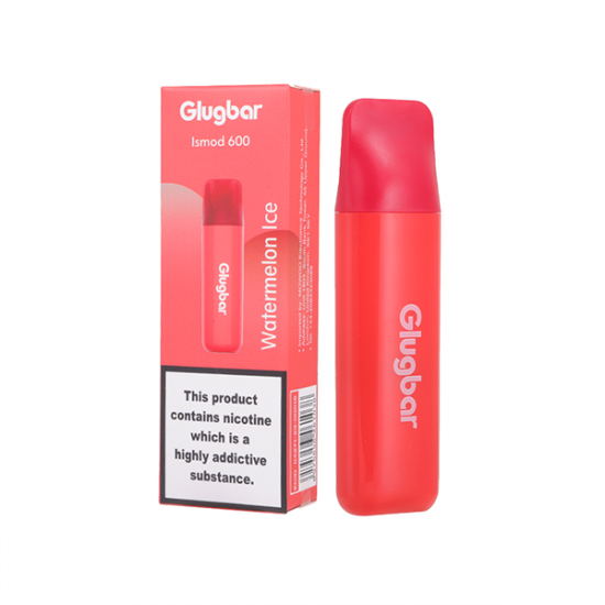 20mg Glugbar Ismod600 Disposable Vape Device 600 Puffs - Flavour: Watermelon Ice