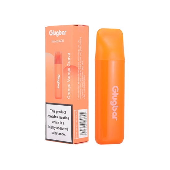 20mg Glugbar Ismod600 Disposable Vape Device 600 Puffs - Flavour: Orange Mango Guava