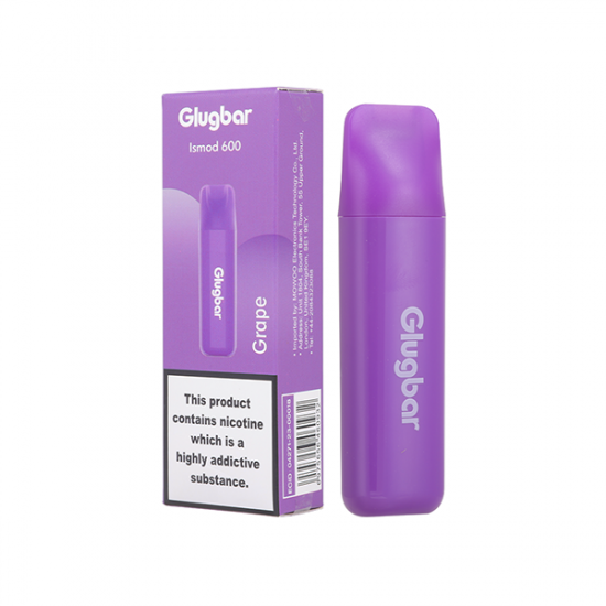 20mg Glugbar Ismod600 Disposable Vape Device 600 Puffs - Flavour: Grape