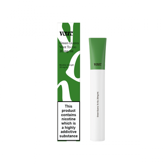 20mg Vont To-Go Disposable Vape Device 600 Puffs - Flavour: Green Guava