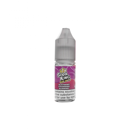 Soda King Bar SALTS 5mg Nic Salts 10ml - (50VG/50PG) - Flavour: Blackberry Strawberry Blueberry