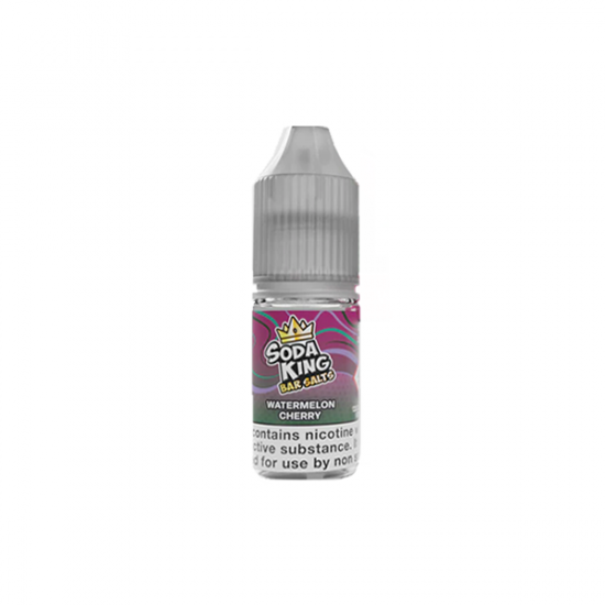 Soda King Bar SALTS 5mg Nic Salts 10ml - (50VG/50PG) - Flavour: Watermelon Cherry