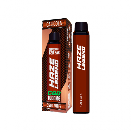 Haze Legend 1000mg CBD Disposable Vape Device 3500 Puffs - Flavour: Cali Cola