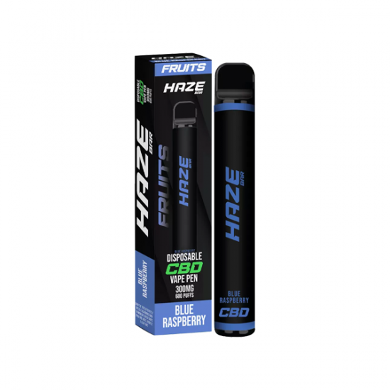 Haze Bar Fruits 300mg CBD Disposable Vape Device 600 Puffs - Flavour: Blue Raspberry