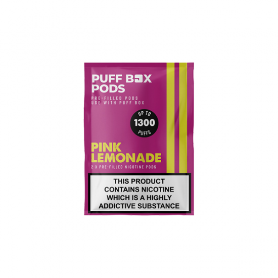 20mg Puff Box Refill Pods 2PCS 2ml - Flavour: Pink Lemonade