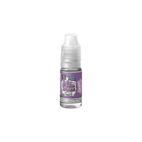 20mg Mr Wicks Nic Salts 10ml (50VG/50PG) - Flavour: Grape Soda