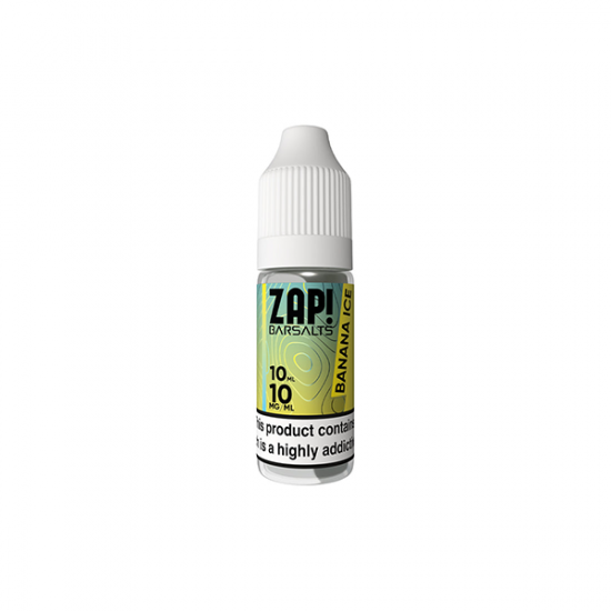 10mg ZAP! Bar Salts Nic Salt 10ml (50VG/50PG) - Flavour: Banana Ice