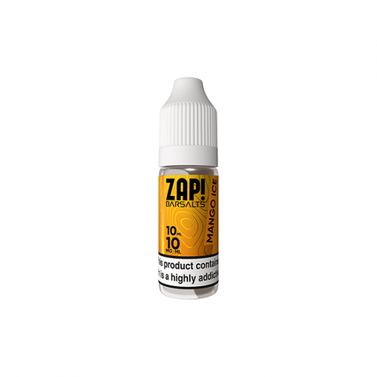 10mg ZAP! Bar Salts Nic Salt 10ml (50VG/50PG) - Flavour: Mango Ice