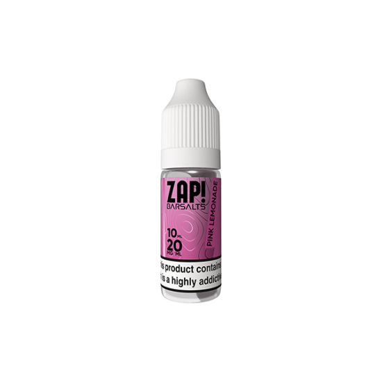 20mg ZAP! Bar Salts Nic Salt 10ml (50VG/50PG) - Flavour: Pink Lemonade