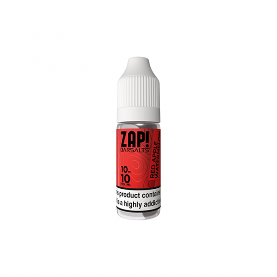 10mg ZAP! Bar Salts Nic Salt 10ml (50VG/50PG) - Flavour: Red Apple Watermelon