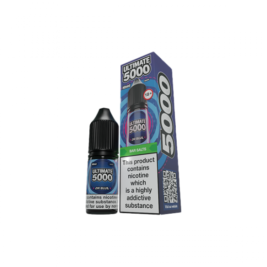 5mg Ultimate 5000 10ml Nic Salt (50VG/50PG) - Flavour: Dr Blue