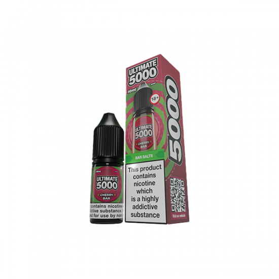 5mg Ultimate 5000 10ml Nic Salt (50VG/50PG) - Flavour: Cherry Bar