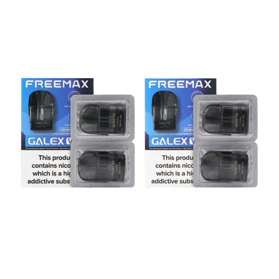 Freemax Galex V2 Replacement Pods 2 Per Pack (0.6Ohm, 0.8Ohm, 1.0Ohm) - Resistances: 0.6ohm