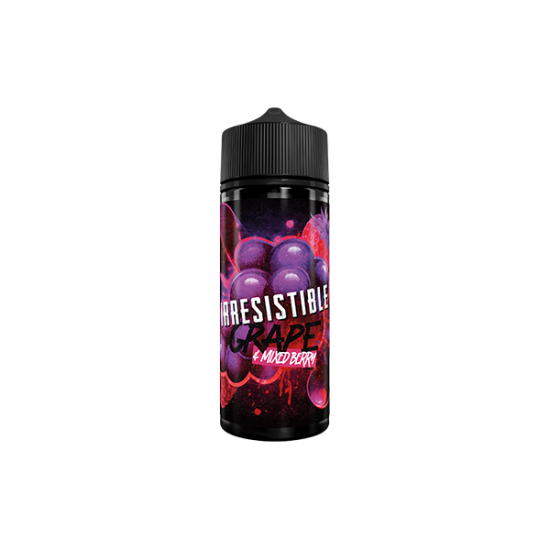 0mg Irresistible 100ml Shortfill (70VG/30PG) - Flavour: Grape & Mixed Berry