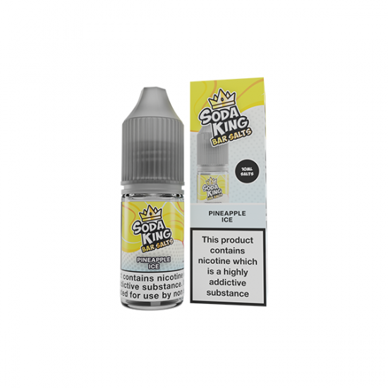 5mg Soda King Bar SALTS 10ml - (50VG/50PG) - Flavour: Pineapple Ice