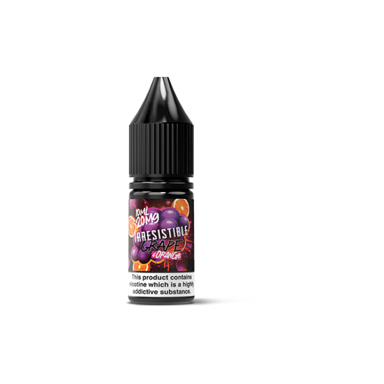 10mg Irresistible 10ml Nic Salt (50VG/50PG) - Flavour: Grape & Orange