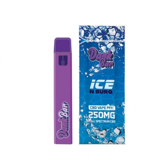 Dank Bar 250mg Full Spectrum CBD Vape Disposable by Purple Dank - 12 flavours - Flavour: Ice N Berg