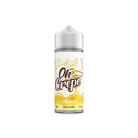 0mg Oh Crepe 100ml Shortfill (70VG/30PG) - Flavour: Smores