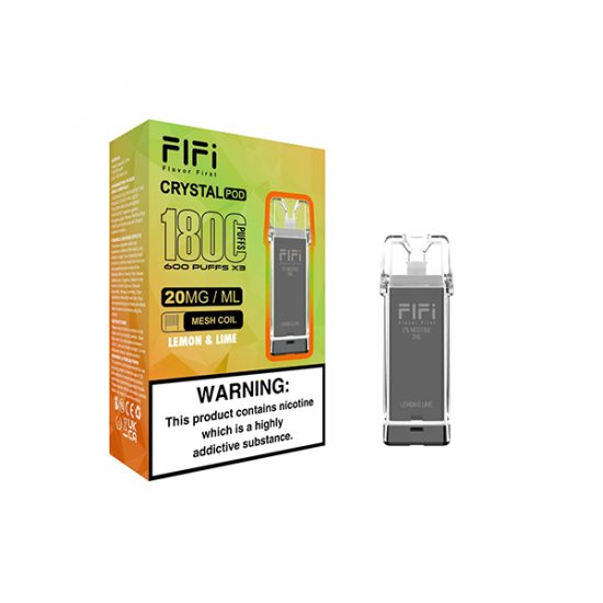 FLFI Crystal Replacement Pods 1800 Puffs 2ml - Flavour: Lemon Lime