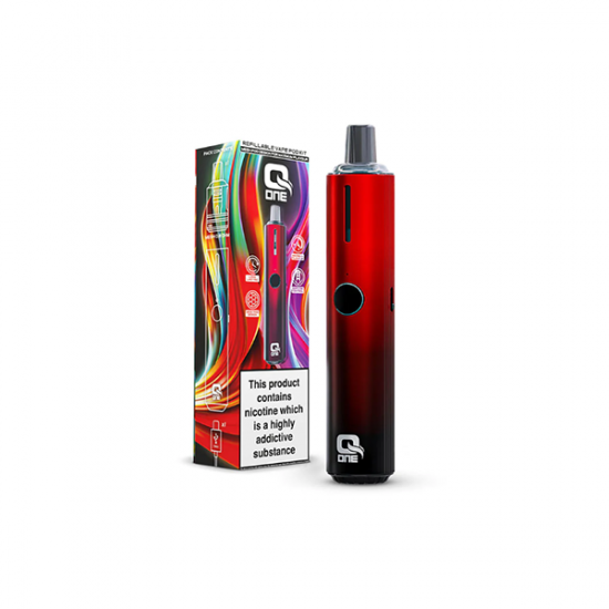 QOne Starter Pod-Based Vape Kit - Color: Inferno Red