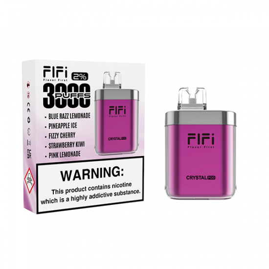 FLFI Crystal 5 in 1 Pod Kit 3000 Puffs - Edition: Purple