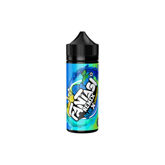 0mg Fantasi Remix 100ml Shortfill E-Liquid (70VG/30PG) - Flavour: Blue Raspberry X Lemonade