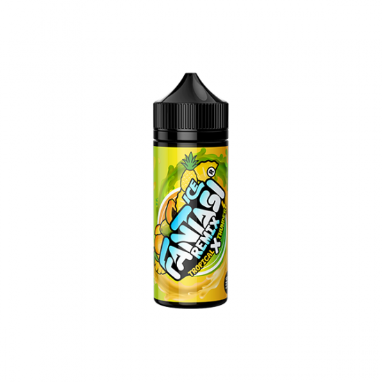 0mg Fantasi Ice Remix 100ml Shortfill E-Liquid (70VG/30PG) - Flavour: Tropical X Thunder