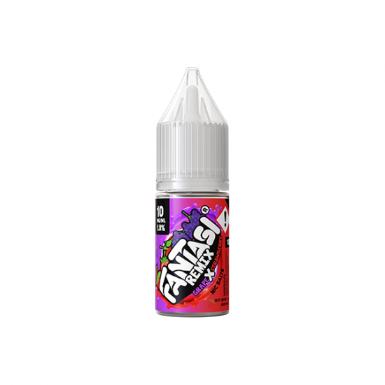 10mg Fantasi Nic Salt Remix Series 10ml (50VG/50PG) - Flavour: Grape x Strawberry