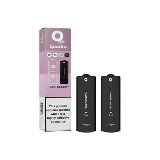 20mg Quadro 2.4k Replacement Pods - 2ml - Flavour: Fizzy Cherry