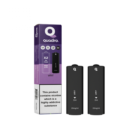 20mg Quadro 2.4k Replacement Pods - 2ml - Flavour: Vmt