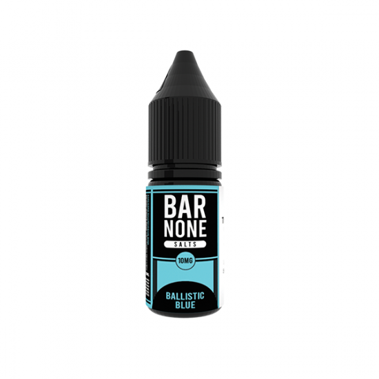 10mg BAR NONE Nic Salts 2x10ml (50VG/50PG) - Flavour: Ballistic Blue