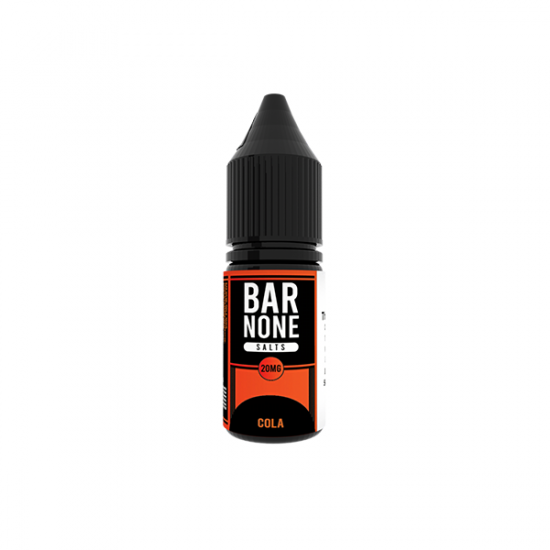 20mg BAR NONE Nic Salts 2x10ml (50VG/50PG) - Flavour: Cola