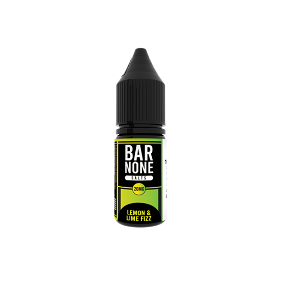 20mg BAR NONE Nic Salts 2x10ml (50VG/50PG) - Flavour: Lemon & Lime Fizz