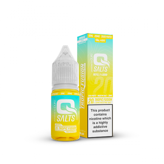 10mg Q Salts Nic Salts 10ml (50VG/50PG) - Flavour: Tropic Fusion