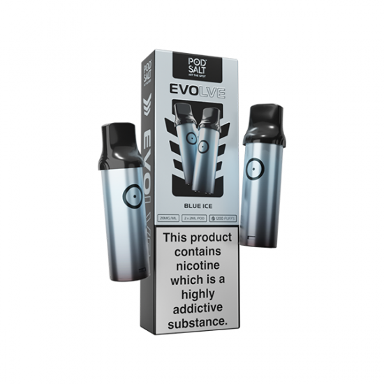 20mg Pod Salt Evolve Pods 2ml - 600 Puffs - Flavour: Blue Ice