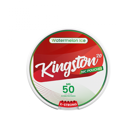 50mg Kingston Nicotine Pouches - 20 Pouches - Flavour: Watermelon Ice